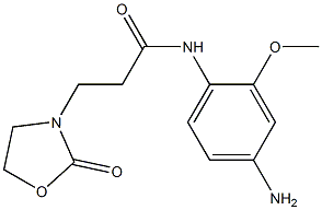 N-(4-amino-2-methoxyphenyl)-3-(2-oxo-1,3-oxazolidin-3-yl)propanamide 구조식 이미지