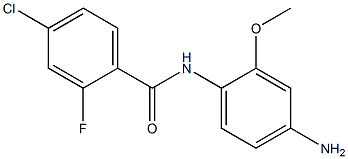 N-(4-amino-2-methoxyphenyl)-4-chloro-2-fluorobenzamide 구조식 이미지