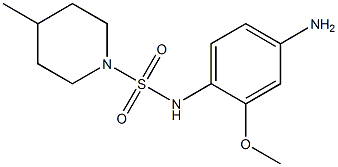 N-(4-amino-2-methoxyphenyl)-4-methylpiperidine-1-sulfonamide 구조식 이미지