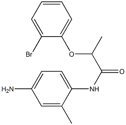 N-(4-amino-2-methylphenyl)-2-(2-bromophenoxy)propanamide 구조식 이미지