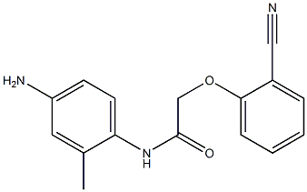N-(4-amino-2-methylphenyl)-2-(2-cyanophenoxy)acetamide Structure