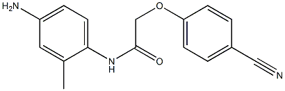 N-(4-amino-2-methylphenyl)-2-(4-cyanophenoxy)acetamide 구조식 이미지