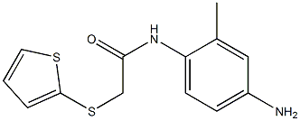 N-(4-amino-2-methylphenyl)-2-(thiophen-2-ylsulfanyl)acetamide Structure