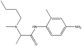 N-(4-amino-2-methylphenyl)-2-[butyl(methyl)amino]propanamide 구조식 이미지