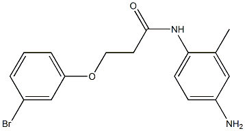 N-(4-amino-2-methylphenyl)-3-(3-bromophenoxy)propanamide 구조식 이미지