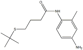 N-(4-amino-2-methylphenyl)-4-(tert-butylsulfanyl)butanamide 구조식 이미지