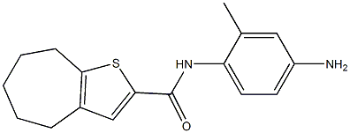 N-(4-amino-2-methylphenyl)-4H,5H,6H,7H,8H-cyclohepta[b]thiophene-2-carboxamide 구조식 이미지