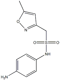 N-(4-aminophenyl)-1-(5-methyl-1,2-oxazol-3-yl)methanesulfonamide 구조식 이미지