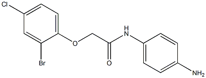 N-(4-aminophenyl)-2-(2-bromo-4-chlorophenoxy)acetamide 구조식 이미지