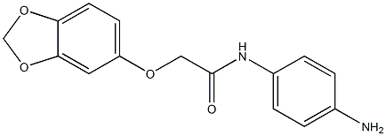 N-(4-aminophenyl)-2-(2H-1,3-benzodioxol-5-yloxy)acetamide 구조식 이미지