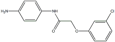 N-(4-aminophenyl)-2-(3-chlorophenoxy)acetamide 구조식 이미지