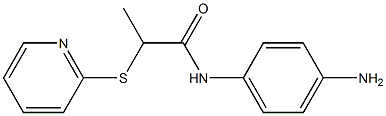 N-(4-aminophenyl)-2-(pyridin-2-ylsulfanyl)propanamide Structure