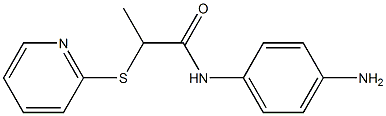 N-(4-aminophenyl)-2-(pyridin-2-ylsulfanyl)propanamide 구조식 이미지