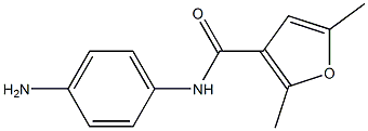 N-(4-aminophenyl)-2,5-dimethyl-3-furamide 구조식 이미지