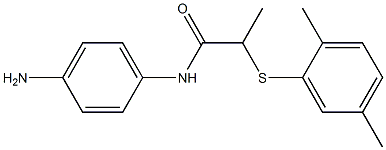 N-(4-aminophenyl)-2-[(2,5-dimethylphenyl)sulfanyl]propanamide Structure