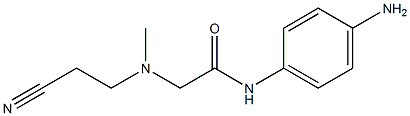 N-(4-aminophenyl)-2-[(2-cyanoethyl)(methyl)amino]acetamide Structure