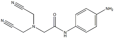 N-(4-aminophenyl)-2-[bis(cyanomethyl)amino]acetamide Structure