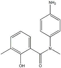 N-(4-aminophenyl)-2-hydroxy-N,3-dimethylbenzamide 구조식 이미지