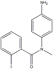 N-(4-aminophenyl)-2-iodo-N-methylbenzamide 구조식 이미지