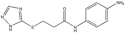 N-(4-aminophenyl)-3-(1H-1,2,4-triazol-5-ylsulfanyl)propanamide Structure