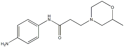 N-(4-aminophenyl)-3-(2-methylmorpholin-4-yl)propanamide 구조식 이미지