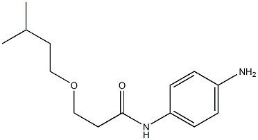 N-(4-aminophenyl)-3-(3-methylbutoxy)propanamide 구조식 이미지