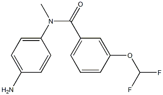 N-(4-aminophenyl)-3-(difluoromethoxy)-N-methylbenzamide 구조식 이미지