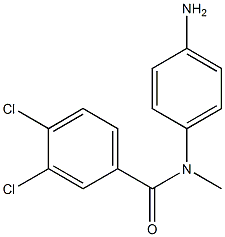 N-(4-aminophenyl)-3,4-dichloro-N-methylbenzamide 구조식 이미지