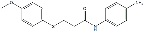 N-(4-aminophenyl)-3-[(4-methoxyphenyl)sulfanyl]propanamide 구조식 이미지