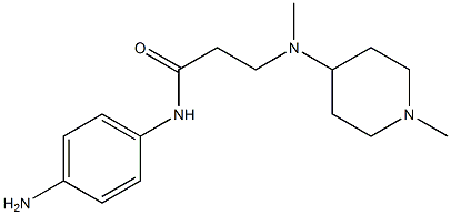 N-(4-aminophenyl)-3-[methyl(1-methylpiperidin-4-yl)amino]propanamide 구조식 이미지