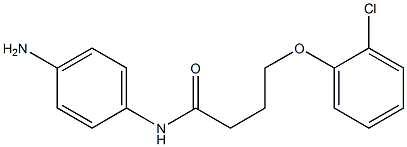 N-(4-aminophenyl)-4-(2-chlorophenoxy)butanamide 구조식 이미지