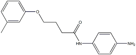 N-(4-aminophenyl)-4-(3-methylphenoxy)butanamide 구조식 이미지