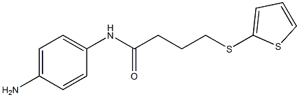 N-(4-aminophenyl)-4-(thiophen-2-ylsulfanyl)butanamide 구조식 이미지