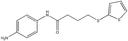 N-(4-aminophenyl)-4-(thiophen-2-ylsulfanyl)butanamide Structure