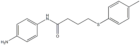 N-(4-aminophenyl)-4-[(4-methylphenyl)sulfanyl]butanamide Structure