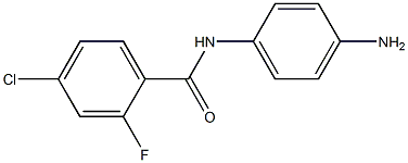 N-(4-aminophenyl)-4-chloro-2-fluorobenzamide 구조식 이미지