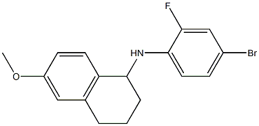 N-(4-bromo-2-fluorophenyl)-6-methoxy-1,2,3,4-tetrahydronaphthalen-1-amine Structure