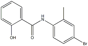 N-(4-bromo-2-methylphenyl)-2-hydroxybenzamide 구조식 이미지