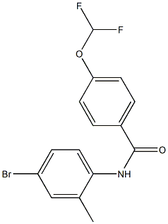 N-(4-bromo-2-methylphenyl)-4-(difluoromethoxy)benzamide Structure