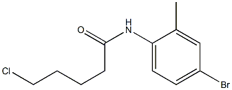 N-(4-bromo-2-methylphenyl)-5-chloropentanamide Structure