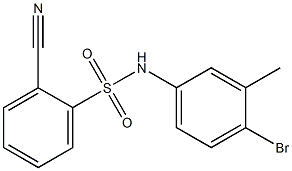 N-(4-bromo-3-methylphenyl)-2-cyanobenzene-1-sulfonamide Structure