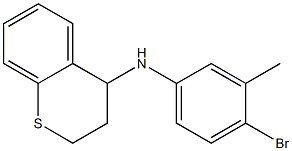 N-(4-bromo-3-methylphenyl)-3,4-dihydro-2H-1-benzothiopyran-4-amine Structure