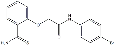 N-(4-bromophenyl)-2-(2-carbamothioylphenoxy)acetamide 구조식 이미지