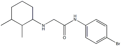 N-(4-bromophenyl)-2-[(2,3-dimethylcyclohexyl)amino]acetamide Structure
