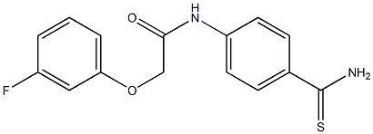 N-(4-carbamothioylphenyl)-2-(3-fluorophenoxy)acetamide Structure