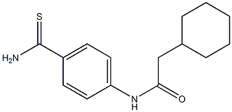N-(4-carbamothioylphenyl)-2-cyclohexylacetamide Structure