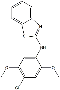 N-(4-chloro-2,5-dimethoxyphenyl)-1,3-benzothiazol-2-amine 구조식 이미지