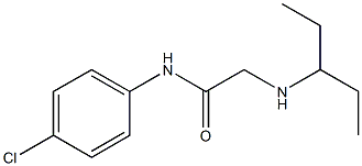 N-(4-chlorophenyl)-2-(pentan-3-ylamino)acetamide 구조식 이미지