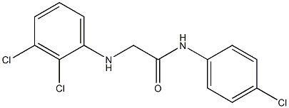 N-(4-chlorophenyl)-2-[(2,3-dichlorophenyl)amino]acetamide Structure