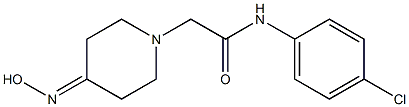 N-(4-chlorophenyl)-2-[4-(hydroxyimino)piperidin-1-yl]acetamide Structure